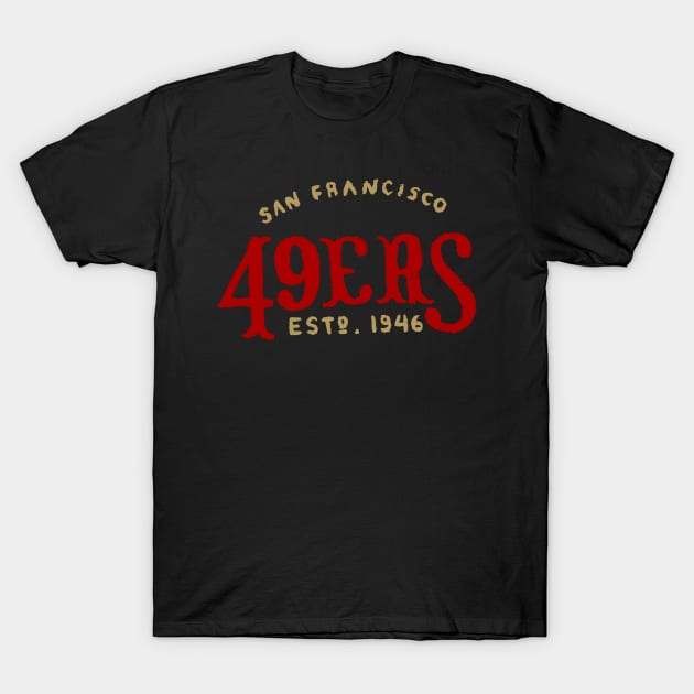 San Francisco 49eeeers 09 T-Shirt by Very Simple Graph